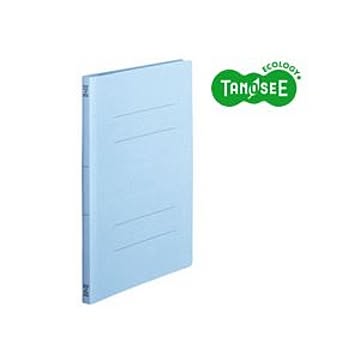 （まとめ）TANOSEE フラットファイル バインダー 2穴 ＜スタンダードカラー＞A4タテ 150枚収容 コバルトブルー 10冊入×20個