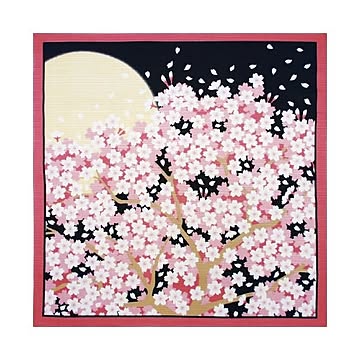 （まとめ）ヤマコー 花景色 小風呂敷 春×10セット