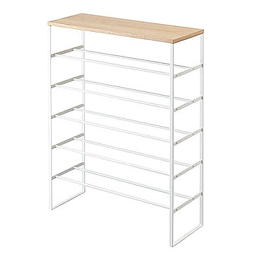 【正規販売店】tower 天板付きシューズラック 6段 タワー 山崎実業 3369 3370 TF-32243