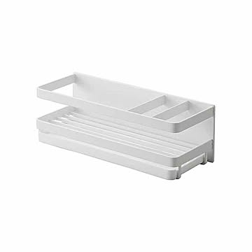 tower タワー (山崎実業) マグネットスポンジ＆ディスペンサーラック トレー付き Magnetic Sponge And Dispenser Tray スポンジラック スポンジトレー