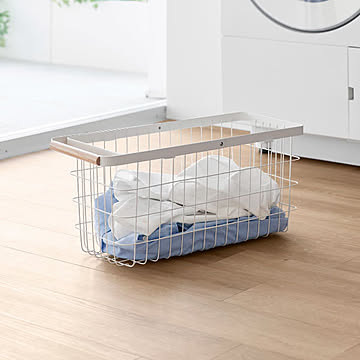 山崎実業 ランドリーワゴン＋バスケット トスカ スリム tosca 