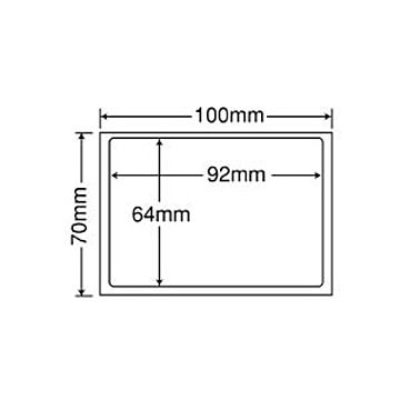 地紋印刷入 ナナ目隠しラベル 再剥離タイプ ラベルサイズ92×64mm 100シート×10冊