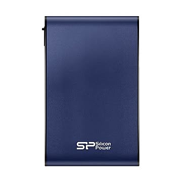 (まとめ）シリコンパワー ポータブルHDDArmor A80 1TB ブルー SP010TBPHDA80S3B 1台【×3セット】
