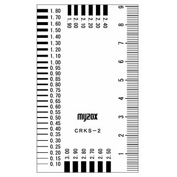 （まとめ）マイゾックス クラックスケール/測定工具 55×91mm CRKS-2 219270 ブラック(黒) 〔業務用/プロ向け/DIY/日曜大工〕【×30セット】