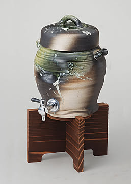 信楽焼 ビードロサーバー 1.8L（コルク栓付き）