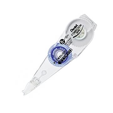 (まとめ) ぺんてる 先端ノック式修正テープ カチット 詰替カートリッジ 5mm幅×10m XZTCR5-W 1個 【×30セット】