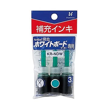 （まとめ） シヤチハタアートライン潤芯ホワイトボードマーカー用補充インキ 緑 72116 1パック（3本） 【×30セット】