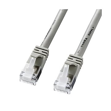 (まとめ)サンワサプライ ツメ折れ防止カテゴリ5eSTPLANケーブル KB-STPTS-10×2セット