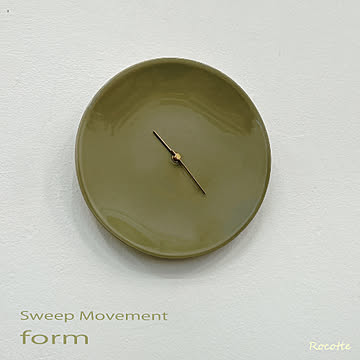 掛け時計 日本製 連続秒針 陶磁器 フォーム 東谷