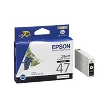 （まとめ買い）エプソン EPSON IJインクカートリッジ ICBK47 ブラック ×4セット
