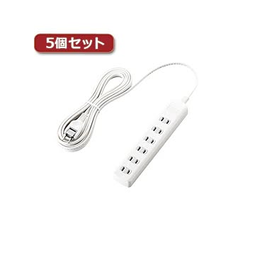 5個セットエレコム 雷ガードタップ T-K1A-2650WH T-K1A-2650WHX5