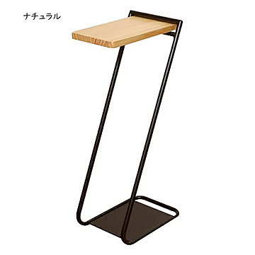 COLLEND Z型 サイドテーブル Lサイズ Iron Leg 北欧 木製 ナチュラル