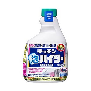 （まとめ）花王 キッチン泡ハイター つけかえ用400ml 1セット（12本）【×5セット】