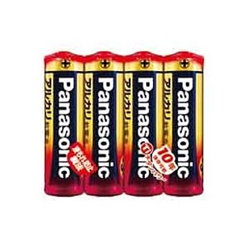 (業務用100セット) Panasonic パナソニック アルカリ乾電池 単3形 4個LR6XJ/4SE