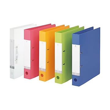 LIHIT LAB. D型リングファイルG2240-1 A4Sクリヤ10冊