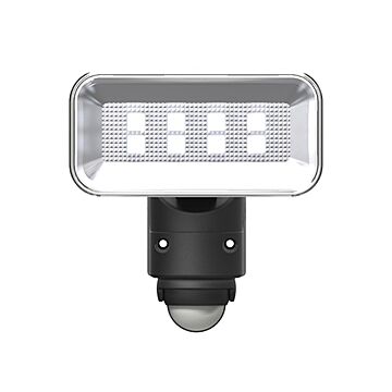 ムサシ LEDセンサーライト 5Wワイド 長寿命 省エネ 防犯対策 防雨型 屋外 屋内用 コンセント式