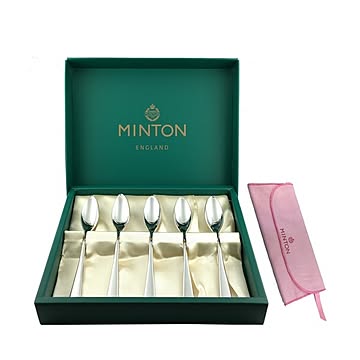 MINTONSシリーズ ティースプーン5pcs.セット(ファブリック付) シルバー