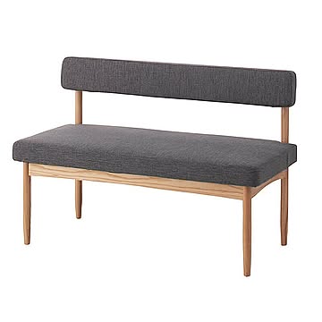 エラ 北欧風2人掛けソファー m00460 グレー