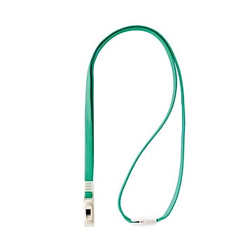 （まとめ） ライオン事務器 名札用ストラップグリーン N-7P 1本 【×30セット】