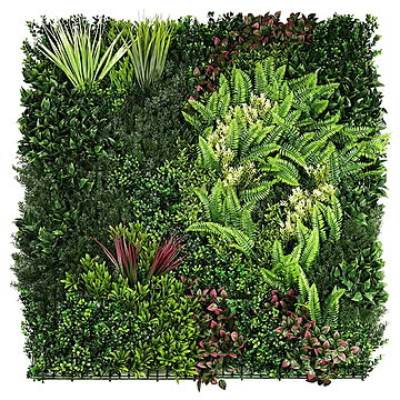 壁材 4枚入 フェイクグリーン 壁面緑化 moreleaf orientalB 縦500mmx横500mm ユニオンビズ