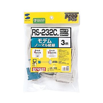 まとめサンワサプライ RS-232Cケーブルモデム・TA用 D-Sub9pinメス-25pinオス 3.0m KR-MD3 1本×2セット