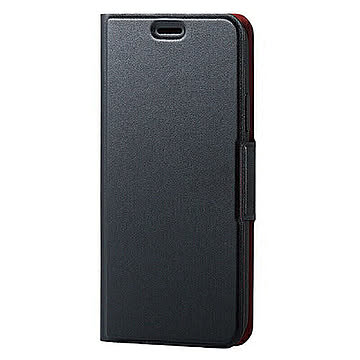 エレコム iPhone XS/ソフトレザーカバー/薄型/磁石付/ブラック PM-A18BPLFUBK 管理No. 4953103368330