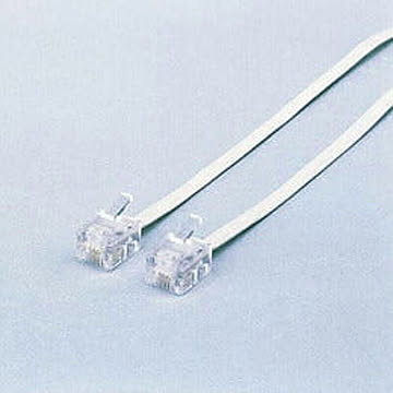 エレコム スリムモジュラケーブル(白) MJ-1WH 管理No. 4953103105966