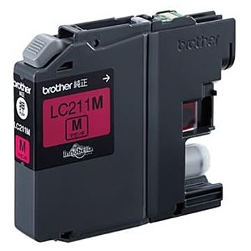 （まとめ） ブラザー BROTHER インクカートリッジ マゼンタ LC211M 1個 【×4セット】