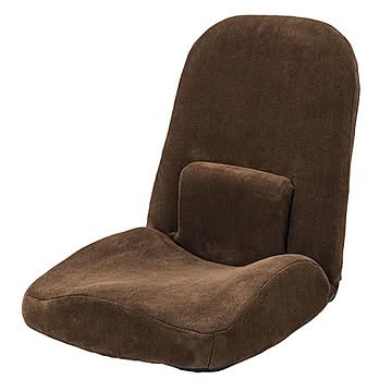 東谷 完成品 座椅子 RKC-172 ブラウン 幅47x奥行103x高さ58cm