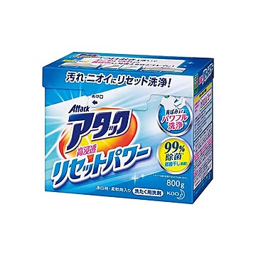 （まとめ） 花王 アタック高浸透リセットパワー 800g 【×10セット】