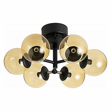 BRID ブリッド TINY GLASS CEILING LIGHT 6 タイニーグラスシーリングライト 6灯 (電球別売) 003366 / シーリングランプ 6灯 天井照明 E17 LED電球対応
