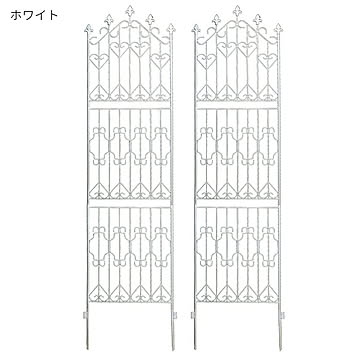 フェンス 組立式 2枚組 アイアンフェンス220 ハイタイプ DF010H-2P 幅530x奥行17x高さ2200mm 住まいスタイル