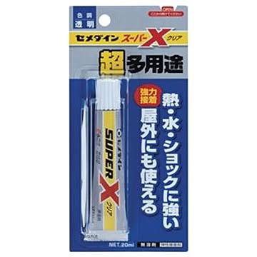 （まとめ） セメダイン 超多用途接着剤 スーパーX クリア 20ml AX-038 1個 ×20セット