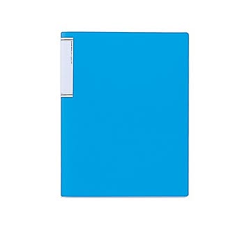 （まとめ） LIHIT LAB TEFFA クリヤーブック（スリムタイプ） A4タテ型 20ポケット 青 【×20セット】