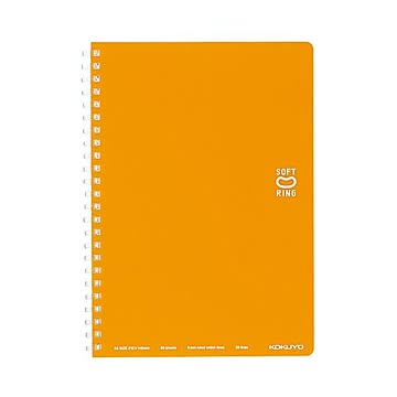 (まとめ) コクヨソフトリングノート（ドット入り罫線） A5 B罫 50枚 オレンジ ス-SV331BT-YR 1冊  【×50セット】