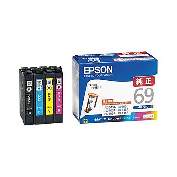 エプソン インクカートリッジ 4色セット IC4CL69
