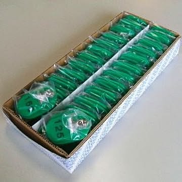 クラウン 親子札 2枚1組・スチロール製 CR-OY150-G 緑 50組1セット