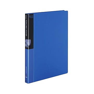 コクヨ ポストカードホルダー替紙式A4タテ 30穴 100枚収容 青 ハセ-120B 1セット4冊