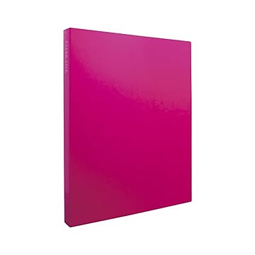 （まとめ） クリヤーファイル 高透明 A4判タテ型（40ポケット） KP-2514-21 ピンク 1冊入 【×3セット】