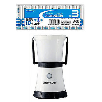 GENTOS Exploler LEDランタン EX-236D+HDLR6 1.5V10P