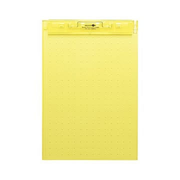 （まとめ） リヒトラブ AQUA DROPs 超薄型クリップボード A4判タテ型 A-5067-5 黄 1枚入 【×5セット】