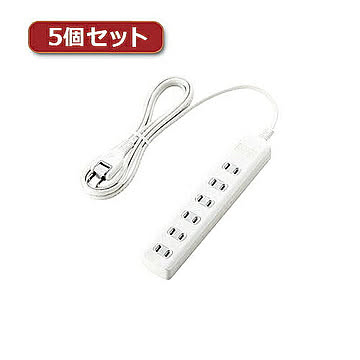 5個セットエレコム 雷ガードタップ T-K1A-2625WH T-K1A-2625WHX5 管理No. 4589452987801