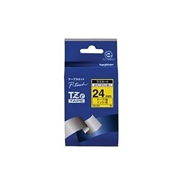 (業務用30セット) brother ブラザー工業 文字テープ/ラベルプリンター用テープ 【幅：24mm】 TZe-651 黄に黒文字