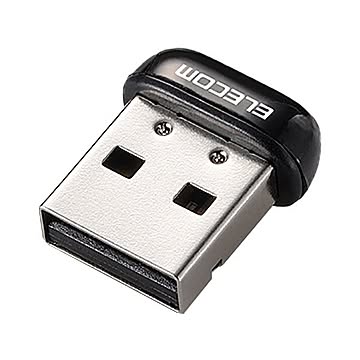 (まとめ) エレコム USB無線超小型LANアダプタ11n・g・b 150Mbps ブラック WDC-150SU2MBK 1個 【×10セット】
