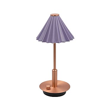 ORIGAMI LAMPポータブル コッパー パープル  テーブルランプ おしゃれ 充電式 LED 北欧 コッパー レトロ テーブルライト かわいい 卓上ライト