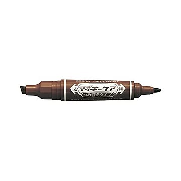 （まとめ） ゼブラ ハイマッキーケア つめ替えタイプ 茶 細字1.5〜2.0mm・太字6.0mm 【×30セット】