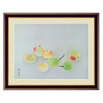 アート 額絵 果子 小林 古径 本紙サイズ F4(約31x23cm) 額サイズ 42x34cm 三幸