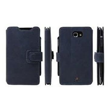 AEJEX イタリア製高級レザー使用GALAXY Note用ケース ブルー AS-AJD5-BL