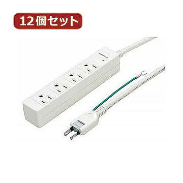 YAZAWA 12個セット 3Pマグネットタップ Y02JKP402WHX12 管理No. 4560352863761