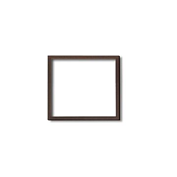 【角額】木製正方額・壁掛けひも■5767 150角(150×150mm)「ブラウン」